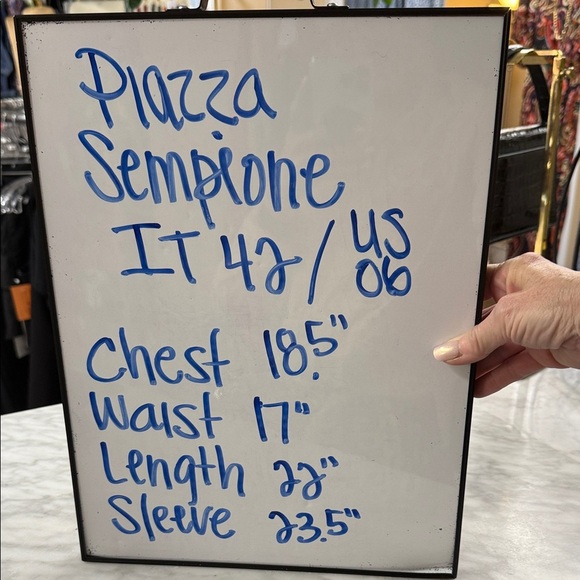 Piazza Sempione Cranberry Red Tweed Button Front Collared Blazer Jacket IT42/6 - Picture 2 of 9